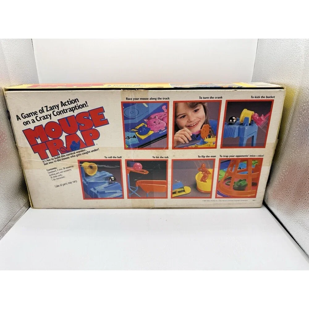 Vintage 1988 Hasbro 4657 Milton Bradley Mouse Trap Board Game